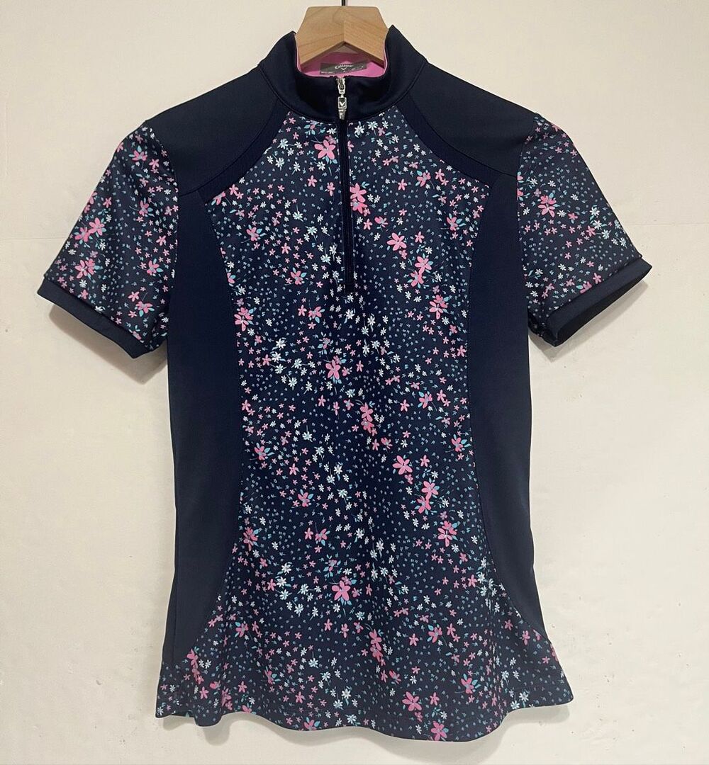 Callaway Short Sleeve 1/4 Zip Golf Shirt Size S